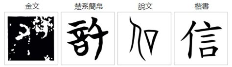 信字的由來|汉字“信”的起源与演变（源流）